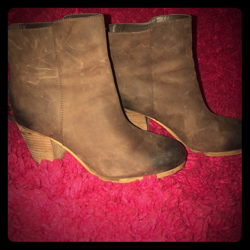 RALPH LAUREN DENIM AND SUPPLY HEEL BOOTS